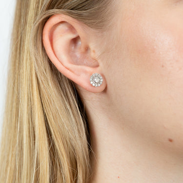 9ct Yellow Gold 1/2 Carat Diamond Stud Earrings