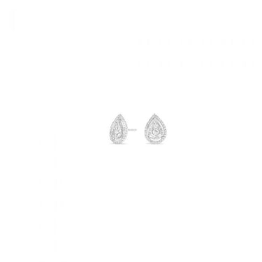 0.50ct Diamond Pear Shape Studs in 9ct White Gold