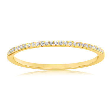 9ct Yellow Gold Diamond Ring