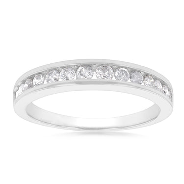 10ct White Gold 1/2 Carat Diamond Ring