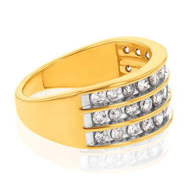 10ct Yellow Gold 1 Carat Diamond Ring