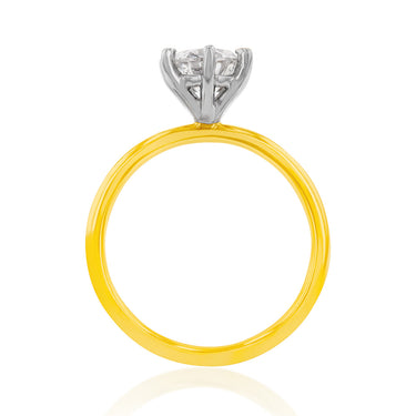 18ct Yellow Gold 1.00 Carat Diamond Solitaire Ring
