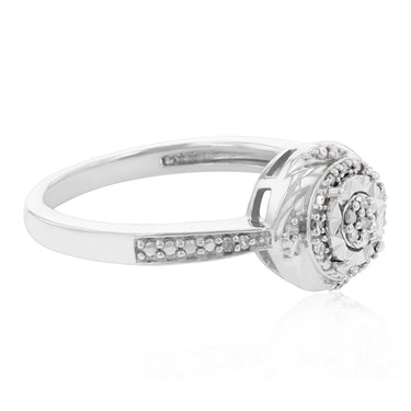 Sterling Silver 1/10 Carat Diamond Dress Ring