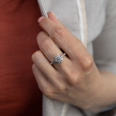 Sterling Silver 1/10 Carat Diamond Dress Ring