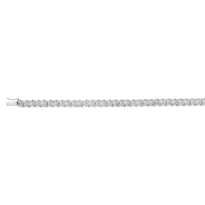 Sterling Silver 1/2 Carat 18.5cm Diamond Bracelet