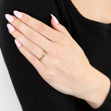 9ct Yellow Gold Diamond Ring