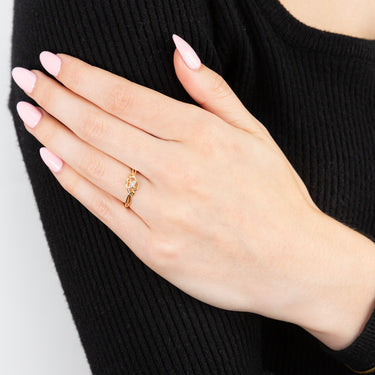 9ct Yellow Gold Diamond Ring