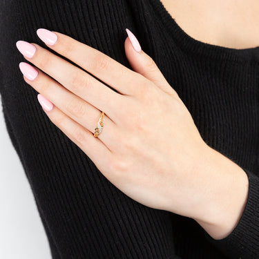 9ct Yellow Gold Diamond Ring