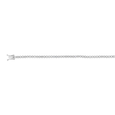 2 Carat Diamond Tennis Bracelet with 59 Brilliant Diamonds in 9ct White Gold
