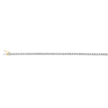 9ct Yellow Gold 3 Carats Lab Grown Diamond 18cm Tennis Bracelet with 54 Diamonds