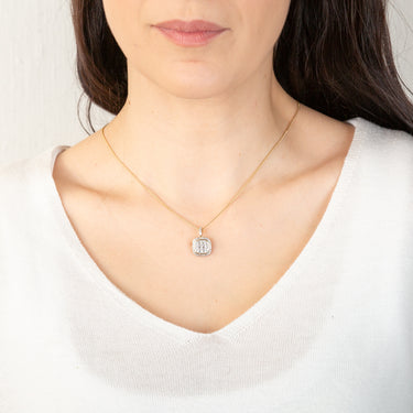 9ct Yellow Gold 1/6 Carat Diamond Pendant