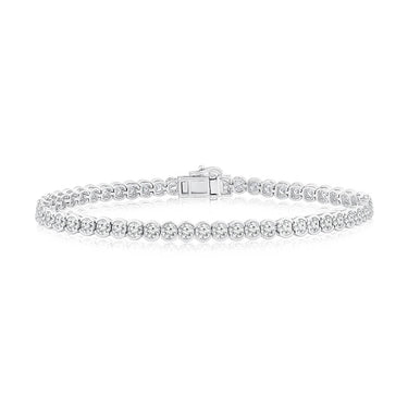 5 Carat Diamond Tennis Bracelet in 14ct White Gold