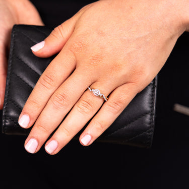 1/6 Carat Diamond Ring in 10ct Yellow Gold