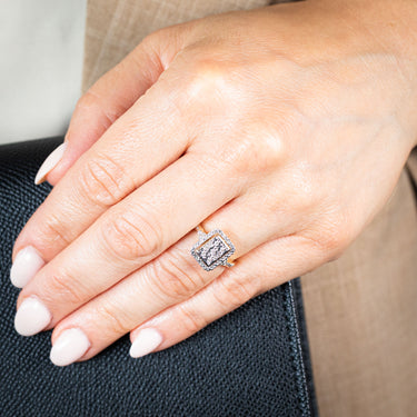 9ct Yellow Gold 1/6 Carat Diamond Ring