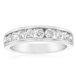 0.80 Carat Diamond Eternity Ring in 10ct White Gold