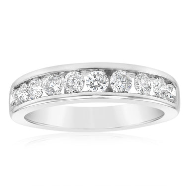 0.80 Carat Diamond Eternity Ring in 10ct White Gold