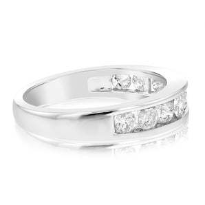 0.80 Carat Diamond Eternity Ring in 10ct White Gold