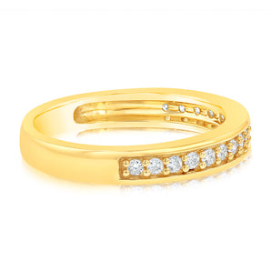1/4 Carat Diamond Eternity Ring in 10ct Yellow Gold