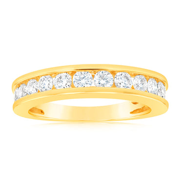 1 Carat Diamond Eternity Ring in 10ct Yellow Gold