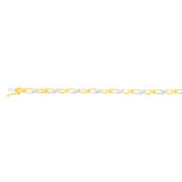 1/6 Carat Diamond Bracelet in 9ct Yellow Gold