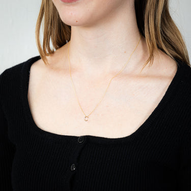 Initial C Diamond Pendant in 9ct Yellow Gold