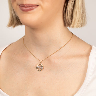 MUM Diamond Pendant in 9ct Yellow Gold