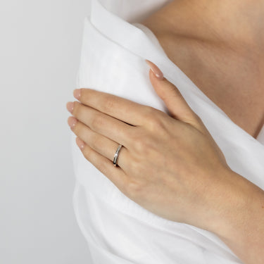 9ct White Gold 0.15 Carat Diamond Eternity Ring with 10 Brilliant Cut Diamonds