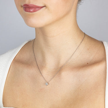 1/10 Carat Diamond Earrings and Pendant Set on 45cm Chain in Sterling Silver