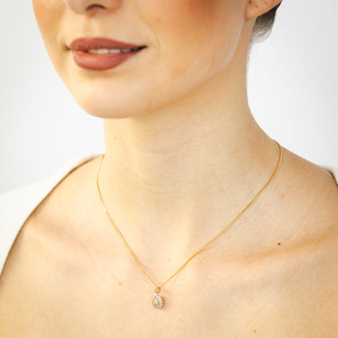 0.15 Carat Diamond Pendant in 9ct Yellow Gold