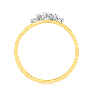 Diamond Dress Ring in 9ct Yellow Gold