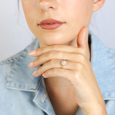 1/5 Carat Diamond Dress Ring in 9ct Yellow Gold