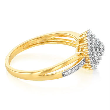 0.30 Carat Diamond Dress Ring in 9ct Yellow Gold