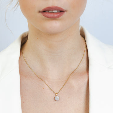 1/5 Carat Diamond Pendant in 9ct Yellow Gold