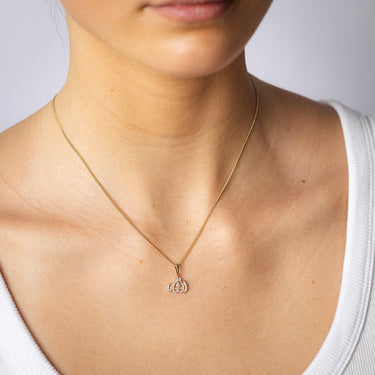 1/10 Carat Diamond Allah Pendant in 9ct Yellow Gold