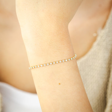 1 Carat Diamond Tennis Bracelet in 9ct Yellow Gold