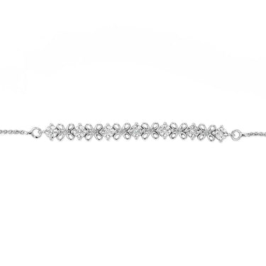 1/6 Carat Diamond Fancy Bracelet in Sterling Silver
