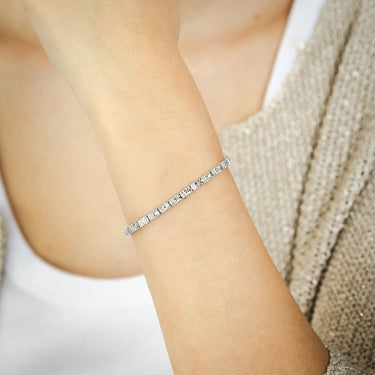 0.95 Carat Diamond 19cm Bracelet in Sterling Silver