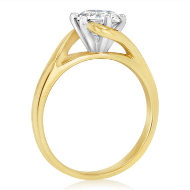 1 Carat Australian Diamond Solitaire Ring in 9ct Yellow Gold