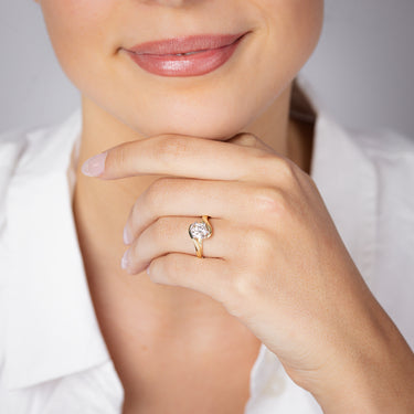 1 Carat Australian Diamond Solitaire Ring in 9ct Yellow Gold