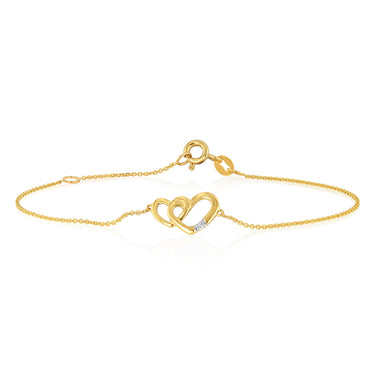 Diamond Bracelet in 9ct Yellow Gold