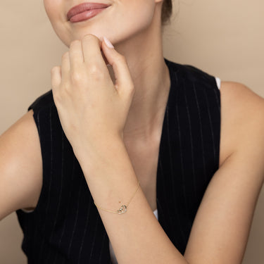 Diamond Bracelet in 9ct Yellow Gold