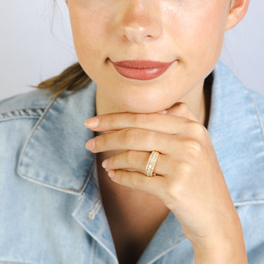 1 Carat Diamond Ring Band in 18ct Yellow Gold