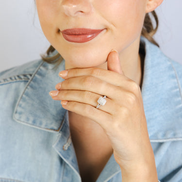 1/2 Carat Diamond Ring in 9ct White Gold