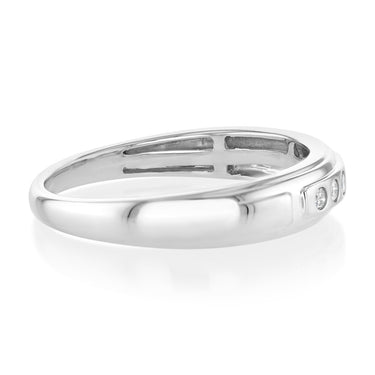 1/10 Carat Diamond Eternity Ring in 9ct White Gold