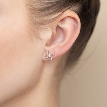 1/6 Carat Diamond Stud Earrings in 9ct Yellow Gold