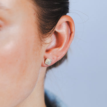 0.33 Carat Natural Diamond Stud Earrings in 9ct Yellow Gold