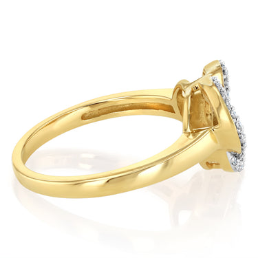 1/4 Carat Australian Diamond Ring in 9ct Yellow Gold