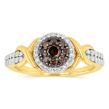 1/2 Carat Australian Diamond Ring in 9ct Yellow Gold