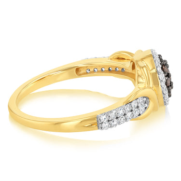 1/2 Carat Australian Diamond Ring in 9ct Yellow Gold