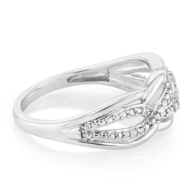 1/10 Carat Diamond Dress Ring in Sterling Silver